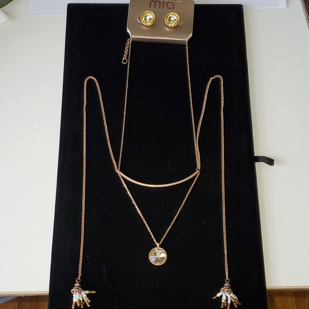 Necklace with earrings